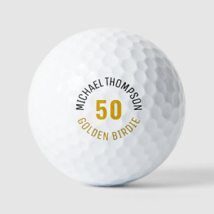 Personalised 50th Birthday Golf Balls