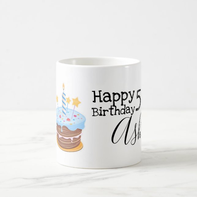 Personalised 50th birthday mug (Center)
