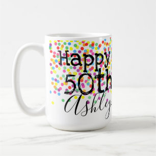Personalised 50th birthday mug