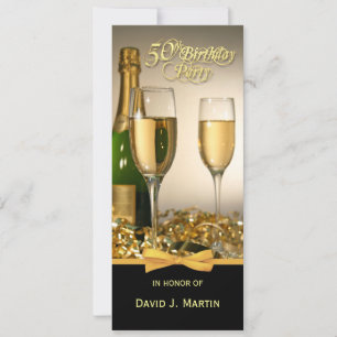 Personalised 50th Birthday Party Invitations