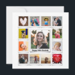 Personalised 50th Birthday Photo Template Modern<br><div class="desc">Add your images to this wonderful personalised 50th birthday card. Customise the text and the 13 images easily from your phone or computer to create a unique card.</div>