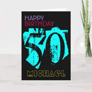 Personalised 50th Birthday POP Greeting Card