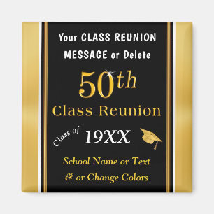 Personalised 50th Cheap Class Reunion Souvenirs Magnet