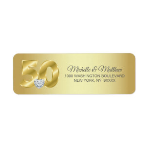 Personalised 50th Golden Wedding Anniversary