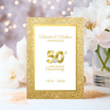 Personalised 50th Golden Wedding Anniversary
