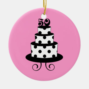 Personalised 50th Wedding Anniversary Keepsake Ceramic Tree Decoration