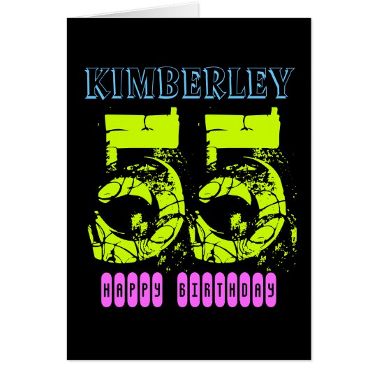Personalised 55th Birthday Greeting Card