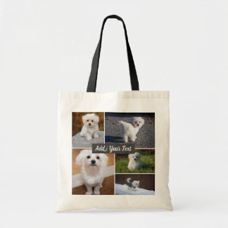 Personalised 5 Photo Collage Tote Bag