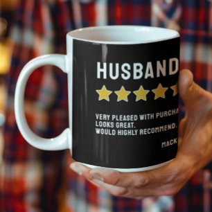 Personalised 5 Star Review Would Recommend Coffee Mug