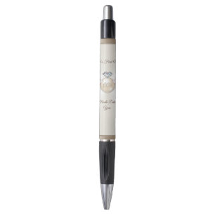 Personalised 60th Anniversary Pens, Diamond Favour