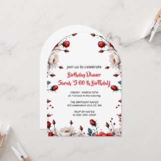 Personalised 60th Birthday Card for Her Custom
