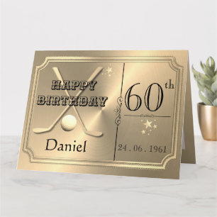Personalised 60th Birthday Card For Him 
