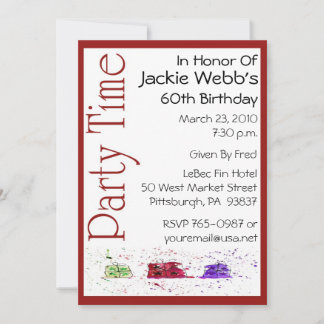 Personalised 60th Birthday Party Invitation