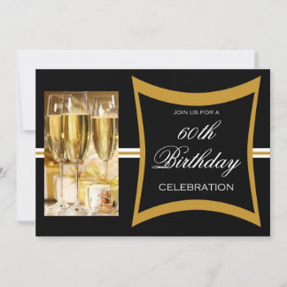Personalised 60th Birthday Party Invitations