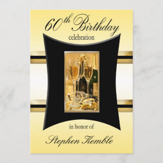 Personalised 60th Birthday Party Invitations