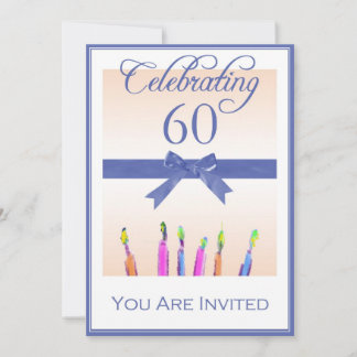 Personalised 60th Birthday Party Invitations