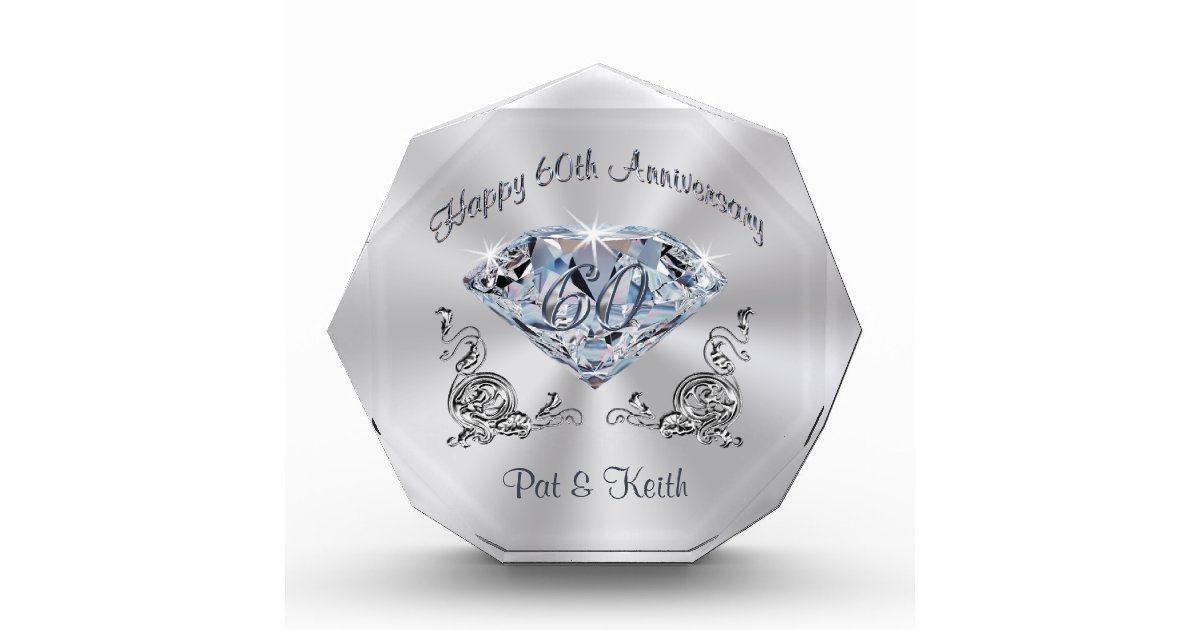 Personalised 60th Wedding Anniversary Gift Ideas | Zazzle