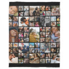 Personalised 65 Photo Collage Fleece Blanket