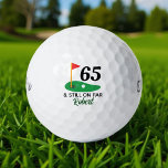 Personalised 65th Birthday Gift for Golfer Golf Balls<br><div class="desc">Celebrate a milestone with a personal touch! These custom golf balls make the perfect 65th birthday gift for any golf lover. Add a name, short message, or fun saying like "And Still on Par" or "Happy Birdie" to create a unique keepsake that’s as special as their big day. Great for...</div>