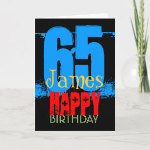 Personalised 65th Birthday Greeting Card