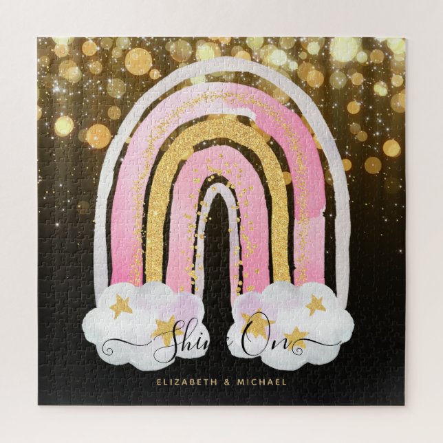 Personalised 676 Piece JIGSAW Christmas Rainbow Ji Jigsaw Puzzle (Vertical)