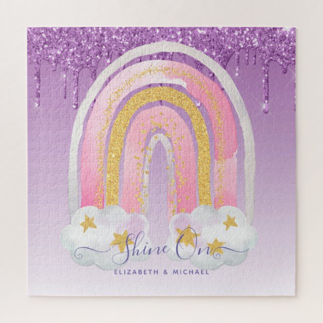 Personalised 676 Piece JIGSAW Christmas Rainbow Ji Jigsaw Puzzle (Vertical)