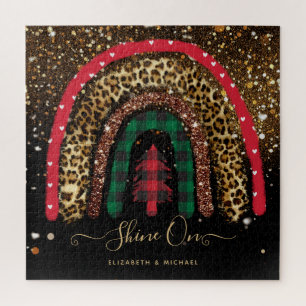 Personalised 676 Piece JIGSAW Christmas Rainbow Jigsaw Puzzle