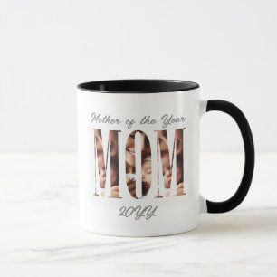 Personalised 6 Mum Photo, Name, Mother of the Year Mug