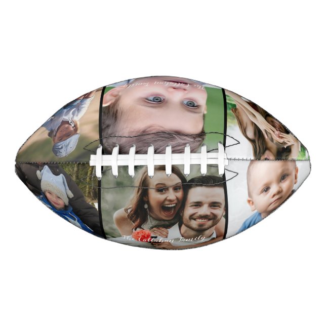 Personalised 6 Photo Collage Custom Football American Football (Front)