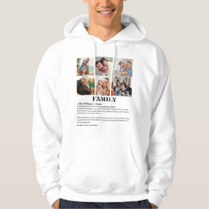 Personalised 6 Photo Collage Family Definition Hoodie