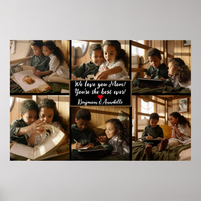 Personalised 6 Photo Collage Poster (Front)