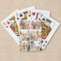 Personalised 6 Photo Collage Vertical Poker