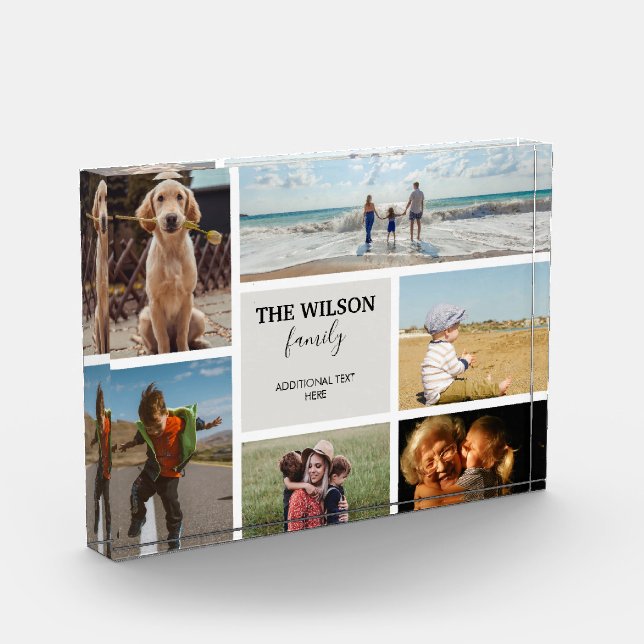 Personalised 6 Photo Family Memories Collage (Left)