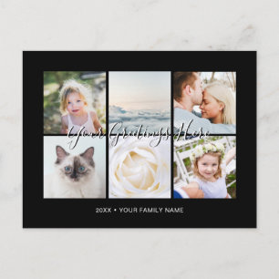 Personalised 6 photos Universal Greetings Postcard