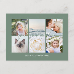 Personalised 6 photos Universal Greetings Postcard