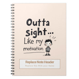 Personalised 70s Slang Themed Notebook