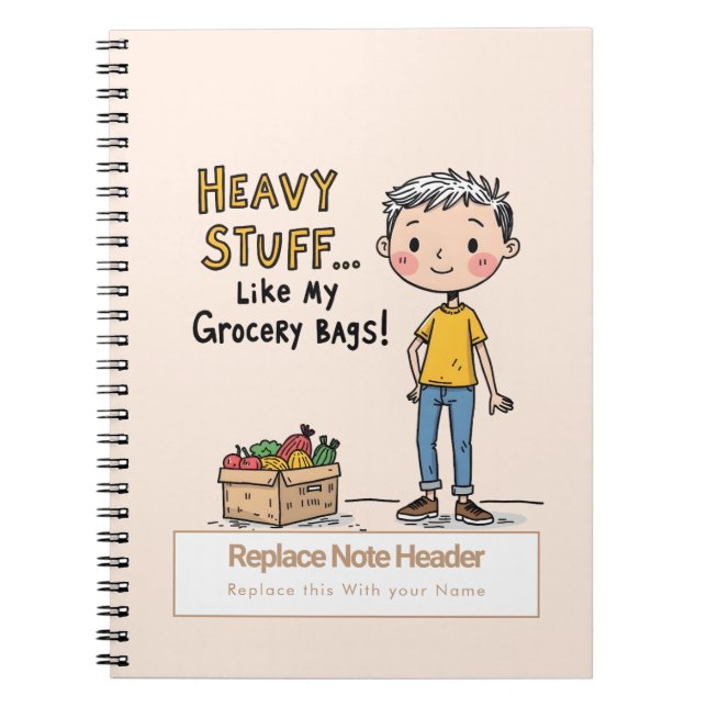 Personalised 70s Slang Themed Notebook (Front)