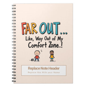 Personalised 70s Slang Themed Notebook
