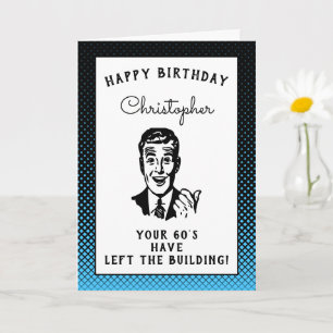 Personalised 70th Birthday Over The Hill Funny Card