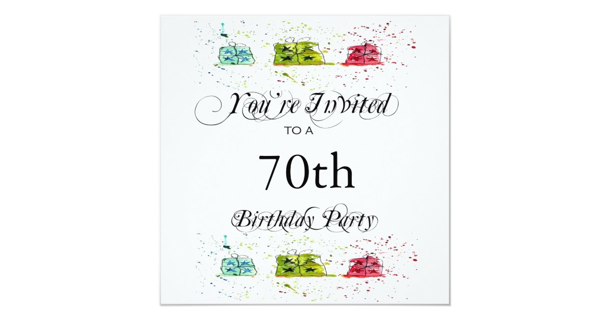 personalised 70th birthday party invitations zazzle co uk party invitations uk