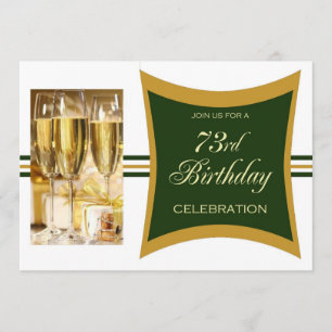 Personalised 73rd Birthday Party Invitations