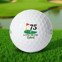 Personalised 75th Birthday Gift for Golfer