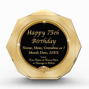 Personalised, 75th Birthday Gifts for Her