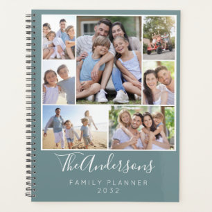 Personalised 7 Photo Collage Family Planner