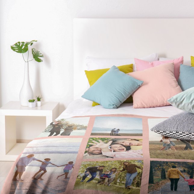 Personalised 7 Photo Collage Fleece Blanket (Creator Uploaded)
