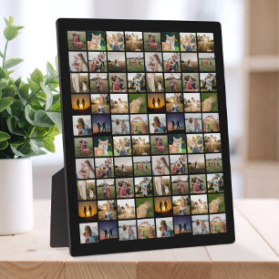 Personalised 80 Photo Collage Plaque