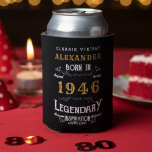 Personalised 80th Birthday Add Name Year Legendary Can Cooler<br><div class="desc">Celebrate a milestone birthday or honour a legendary life with this Classic Vintage Personalised Can Cooler! This stylish Koozie features a timeless, distressed typography design that perfectly captures a vintage aesthetic. It's the ultimate practical and memorable gift idea for an 80th birthday or any year you choose. The design proudly...</div>