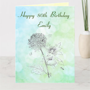 Personalised 80th Birthday Card
