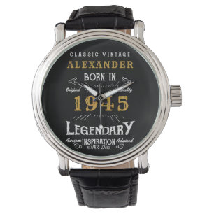 Personalised 80th Birthday Or Retirement Born 1945 Watch