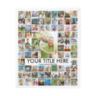 Personalised 81 Photo Collage Custom Colour
